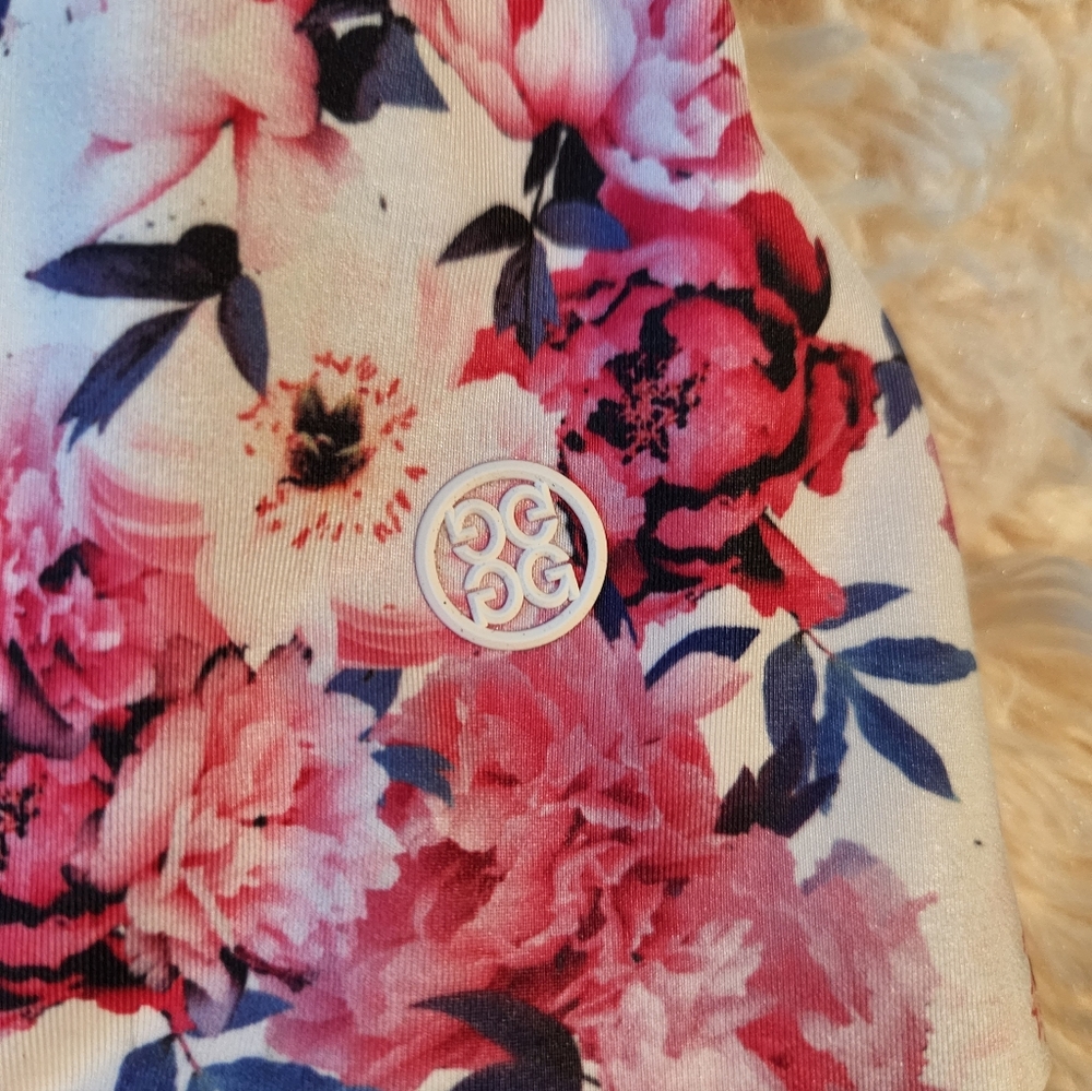 Floral Pink and White Women's Skirt - Picture 3 of 6